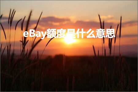 跨境电商知识:eBay额度是什么意思